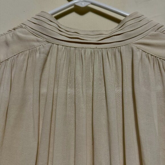 Free People Adorable White Silk Blouse Romantic Style size XS - Picture 8 of 11